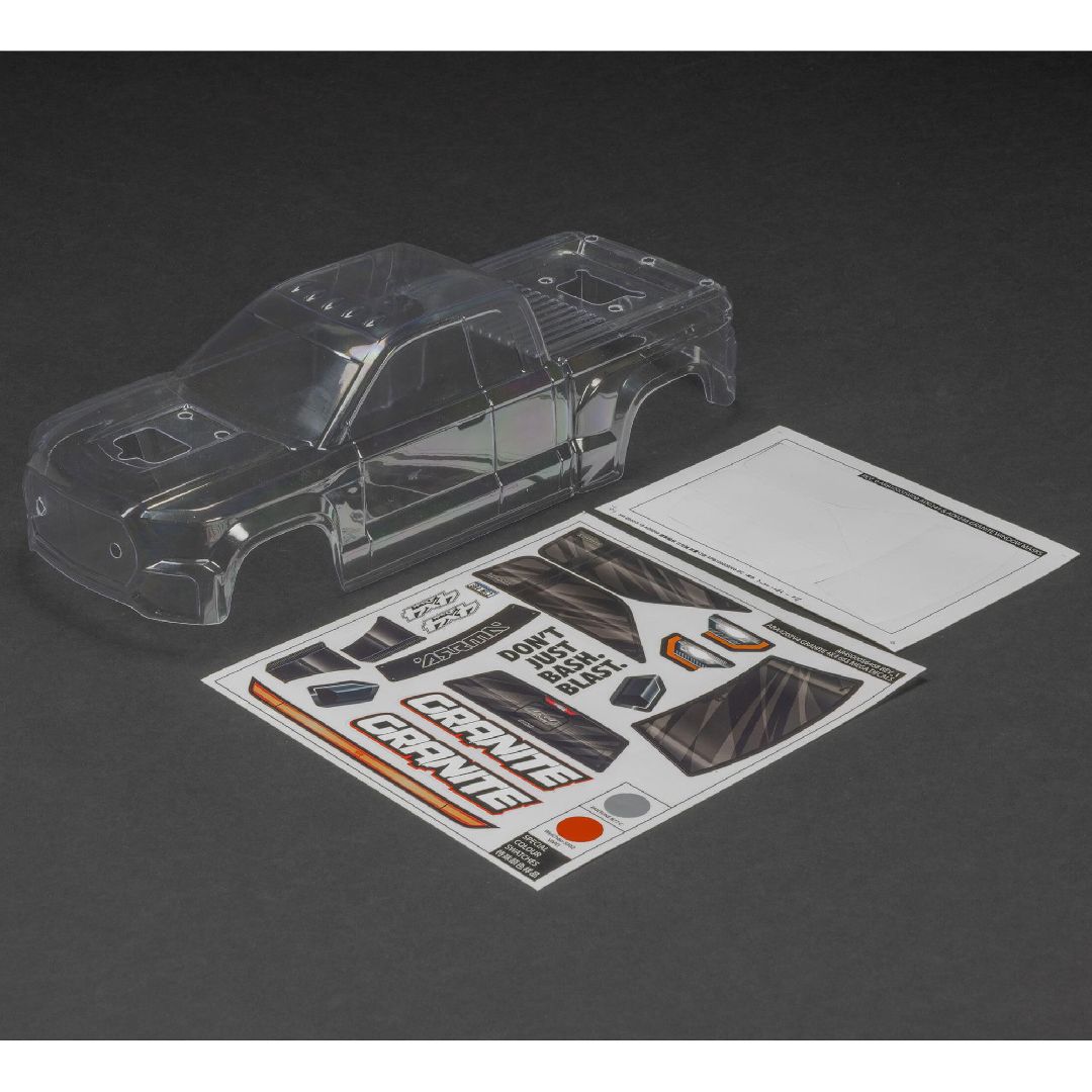 Arrma GRANITE 4X4 Trimmed Body - Clear