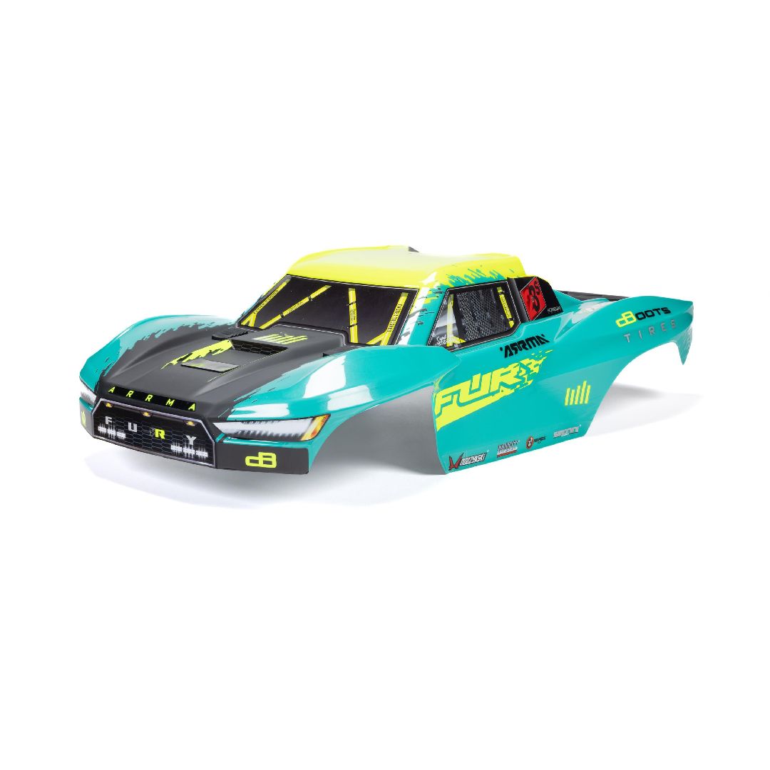 Arrma FURY Painted Decaled Trimmed Body Set - Green