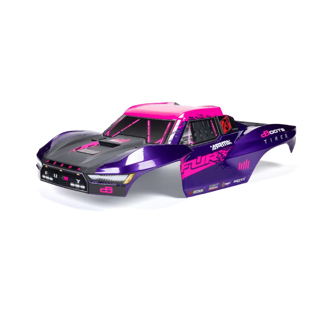 Arrma FURY Painted Decaled Trimmed Body Set - Purple