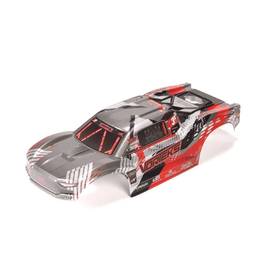 Arrma VORTEKS Clipless Painted Decaled Body - Red