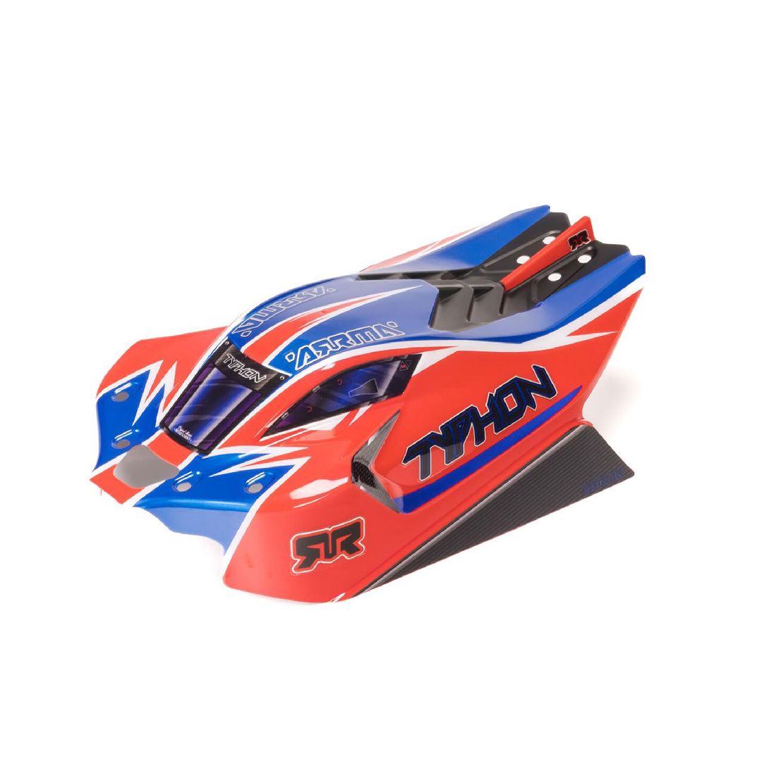 Arrma TYPHON 4x4 Clipless Painted Decaled Body - Red
