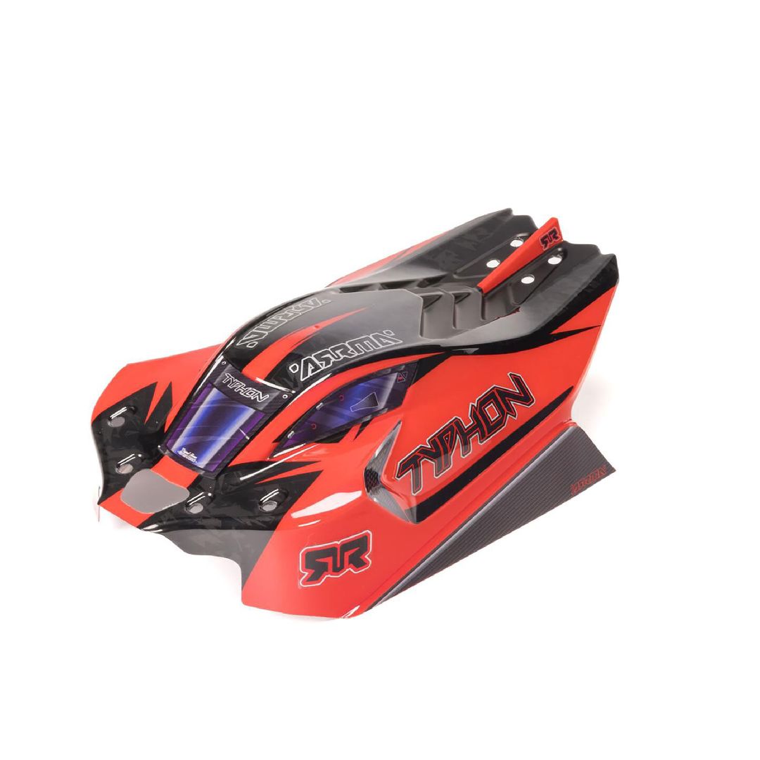 Arrma TYPHON 4x4 Clipless Painted Decaled Body (Black)