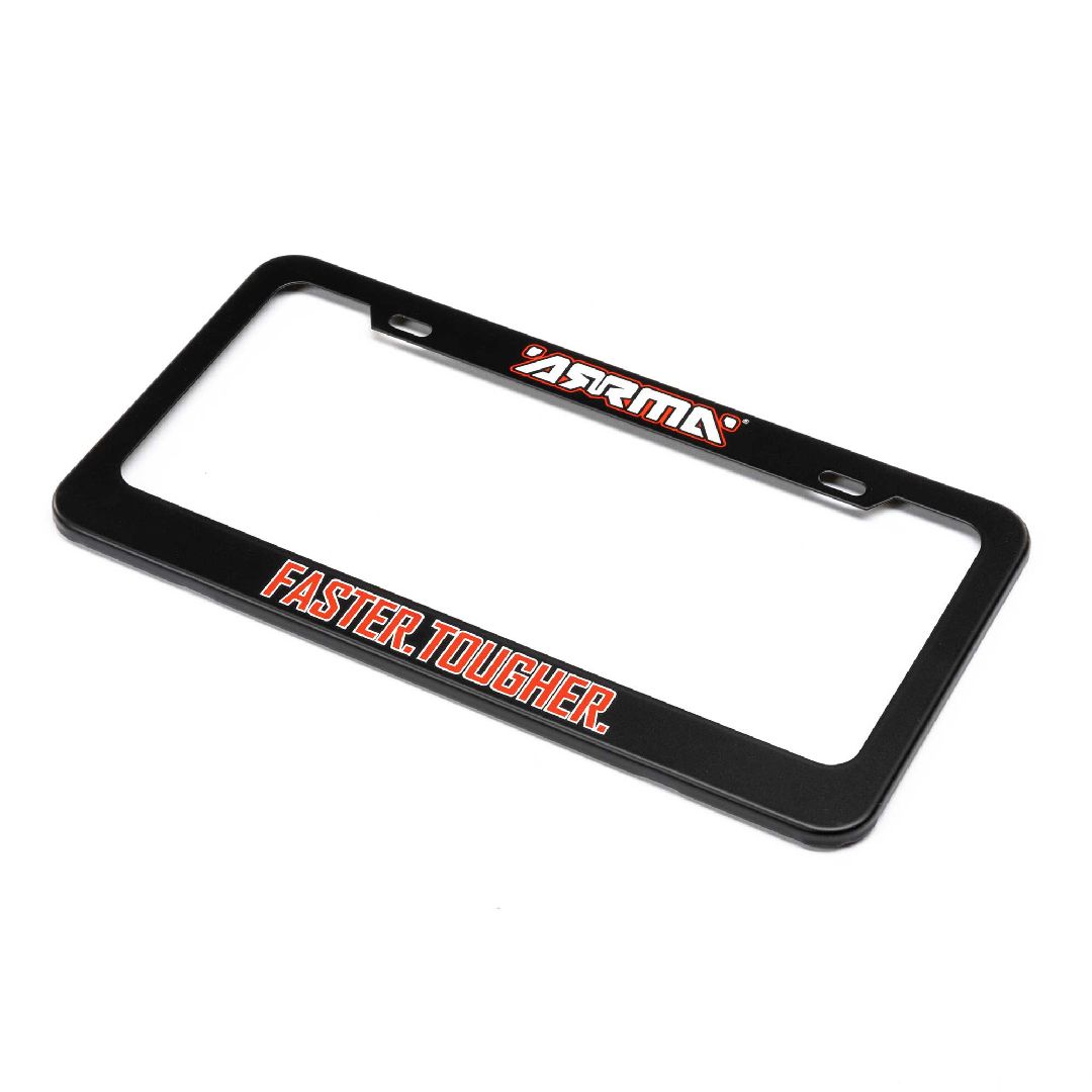 Arrma Faster. Tougher. License Plate Frame