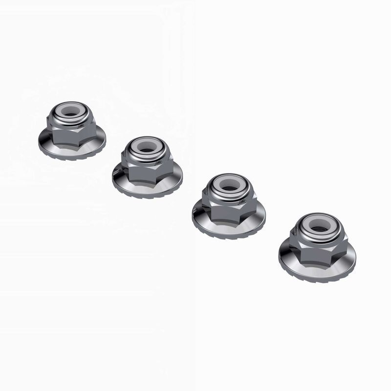 Arrma Wide Flanged Nyloc Nut M4 (4Pcs)