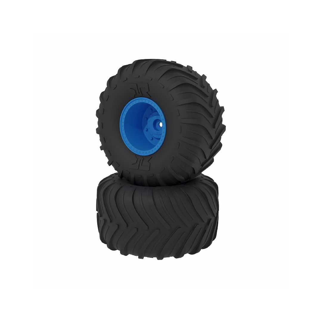 Arrma dBoots Chevron MT Tire Set Glued - Blue