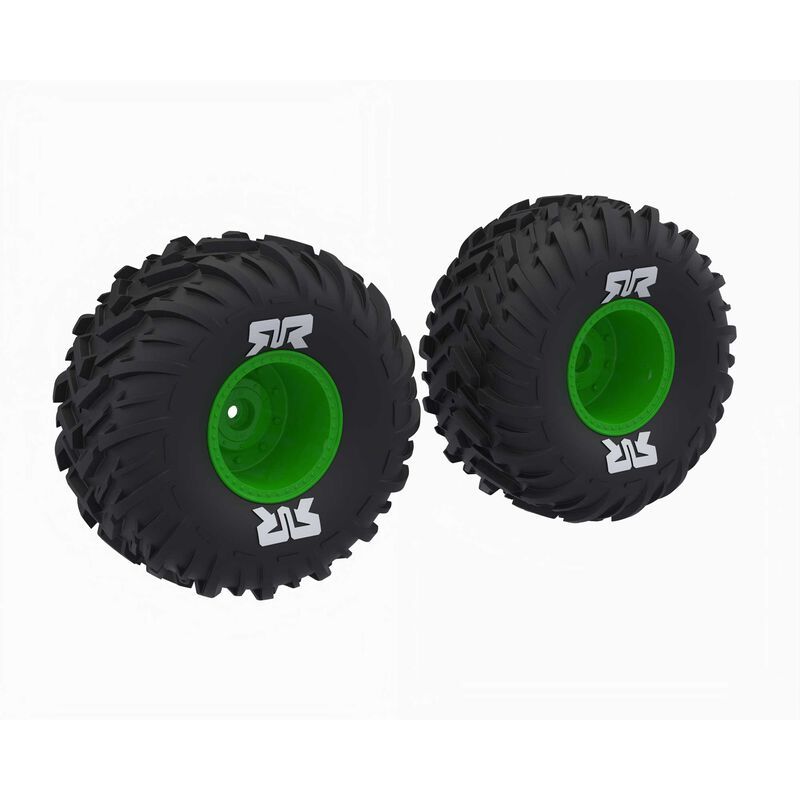 Arrma dBoots Cut Chevron MT Tire Set Glued – Green