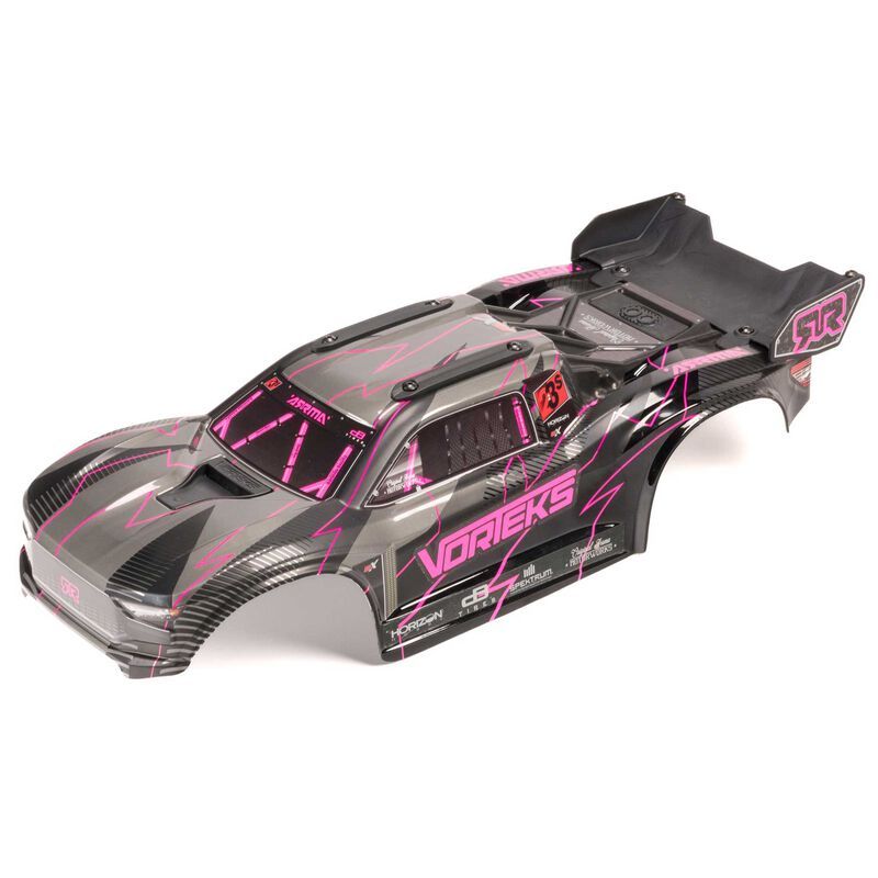 Arrma VORTEKS 2WD Pntd Dcld Trmd Bdy Set - Pink/Black