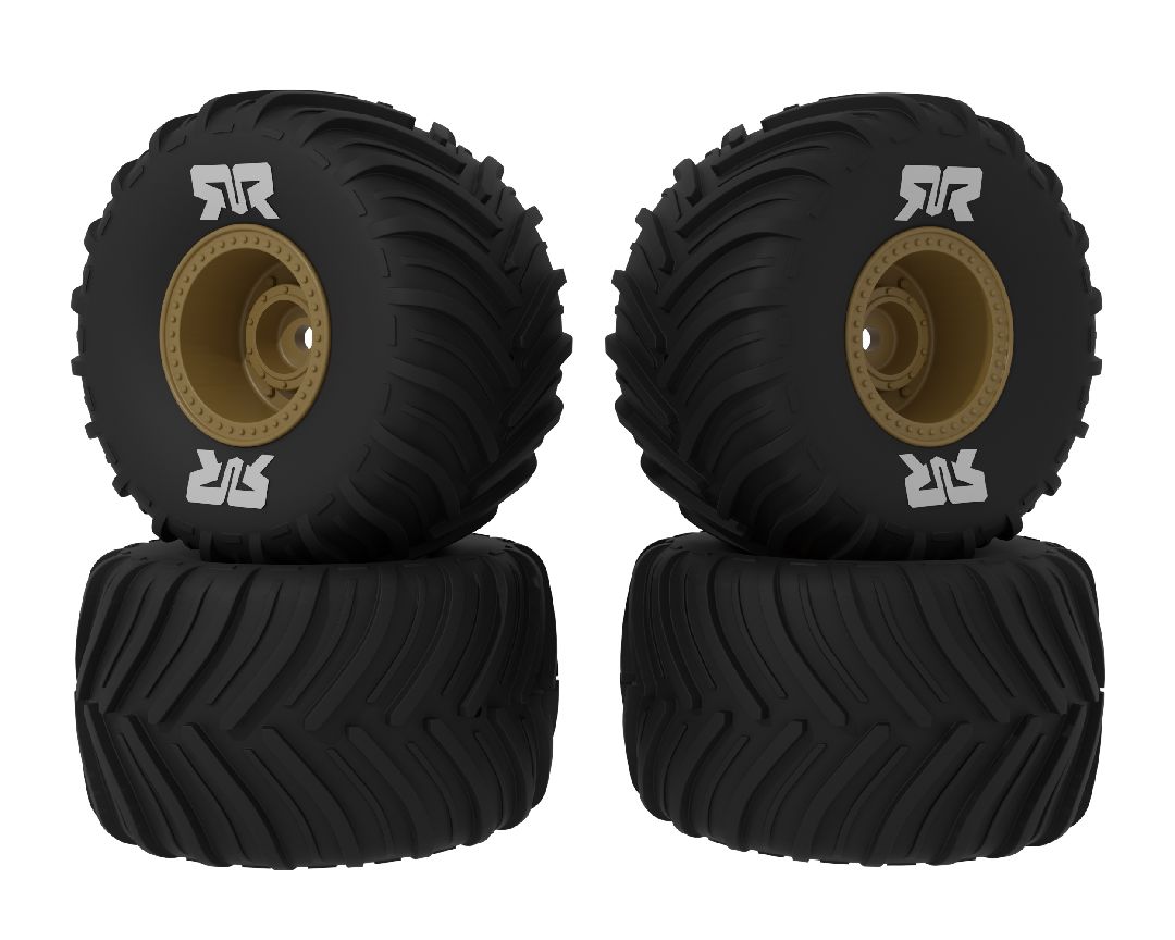 Arrma dBoots Chevron MT Tire Set Glued (Bronze) (2 Pairs)