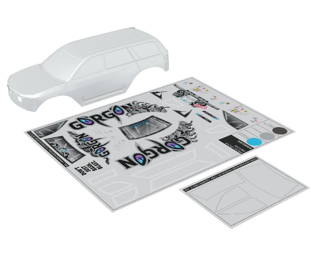 Arrma GORGON GROM Body (Clear)
