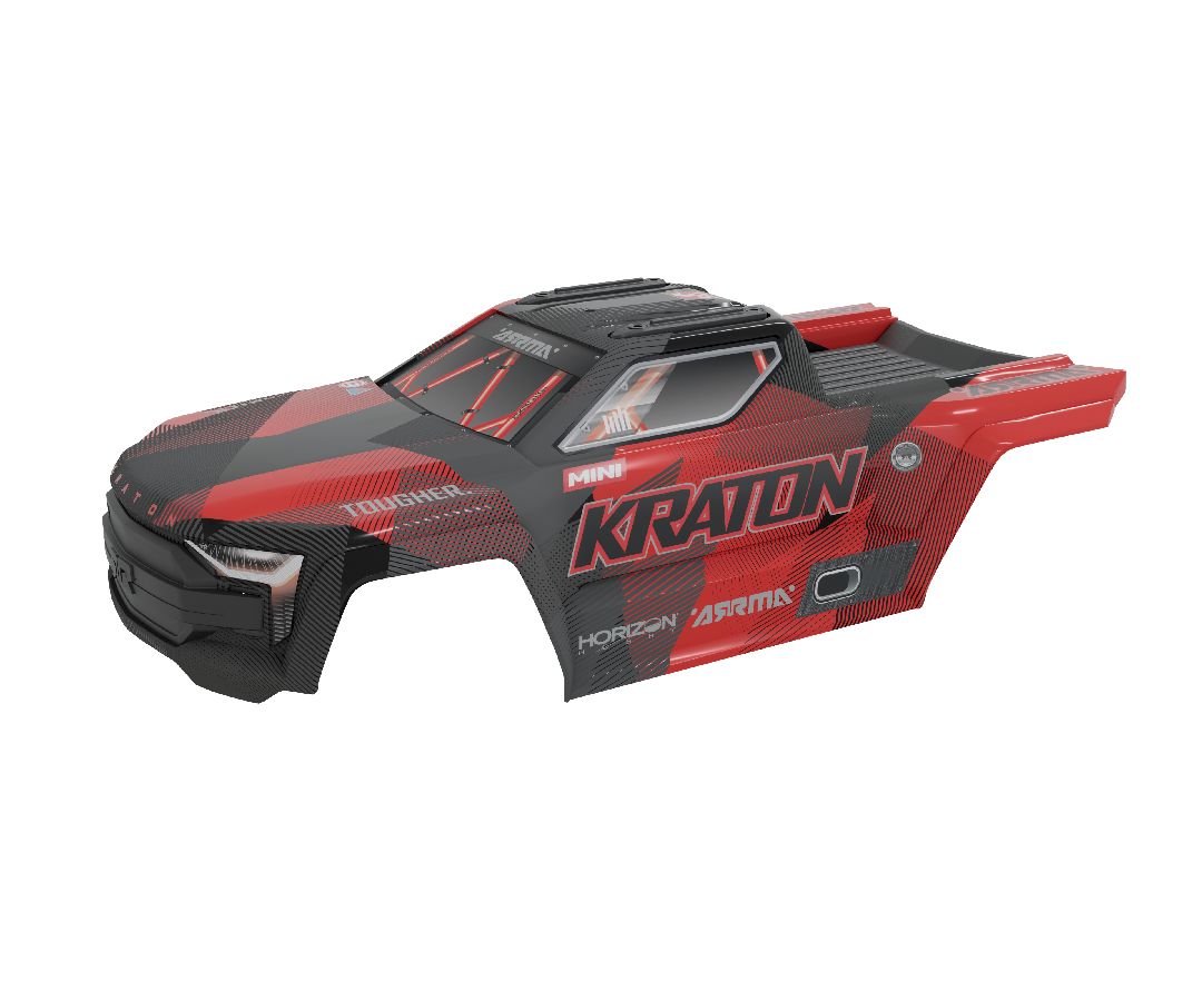 Arrma Mini KRATON Body (Black/Red)