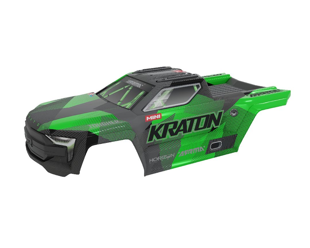 Arrma Mini KRATON Body (Black/Green)