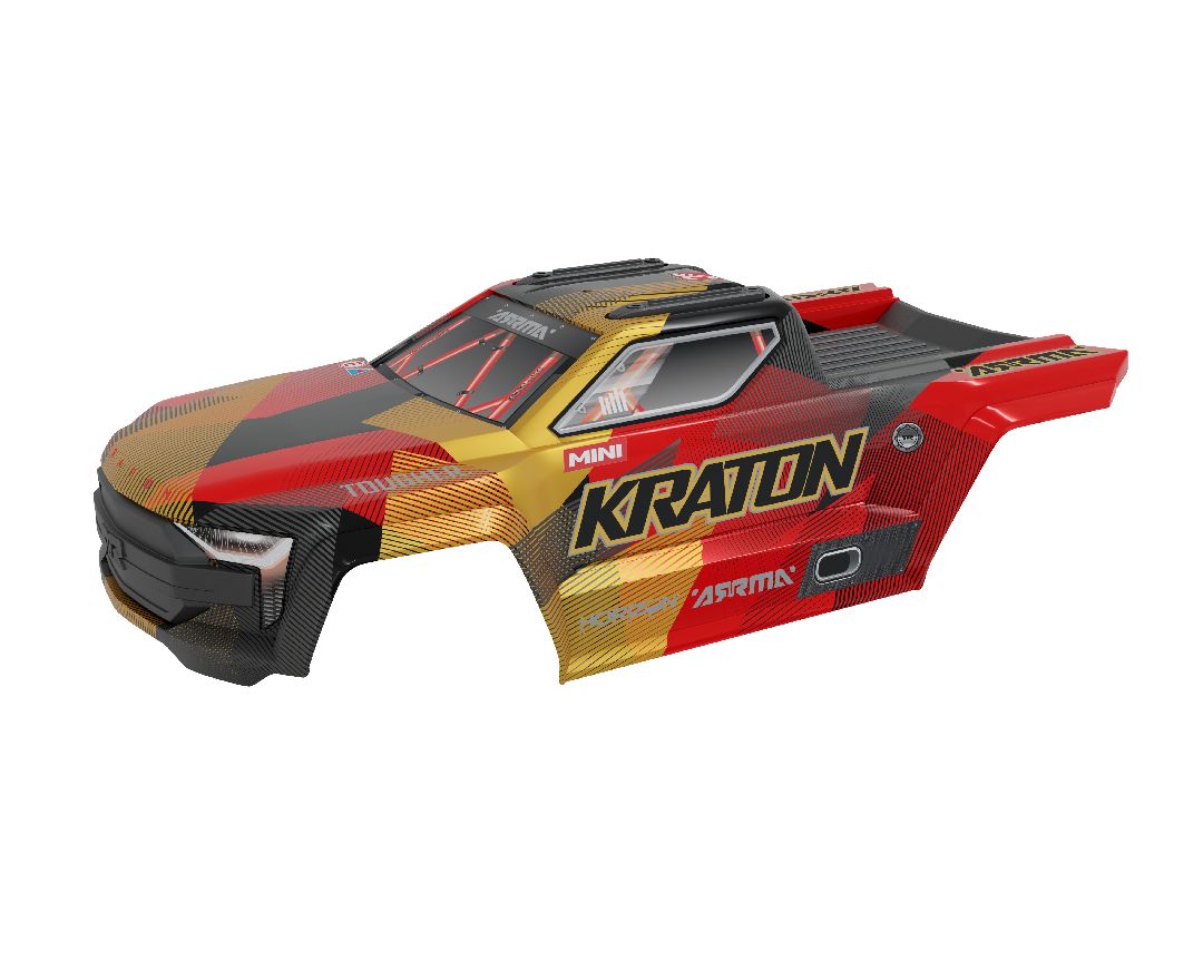 Arrma Mini KRATON Body - Gold/Red