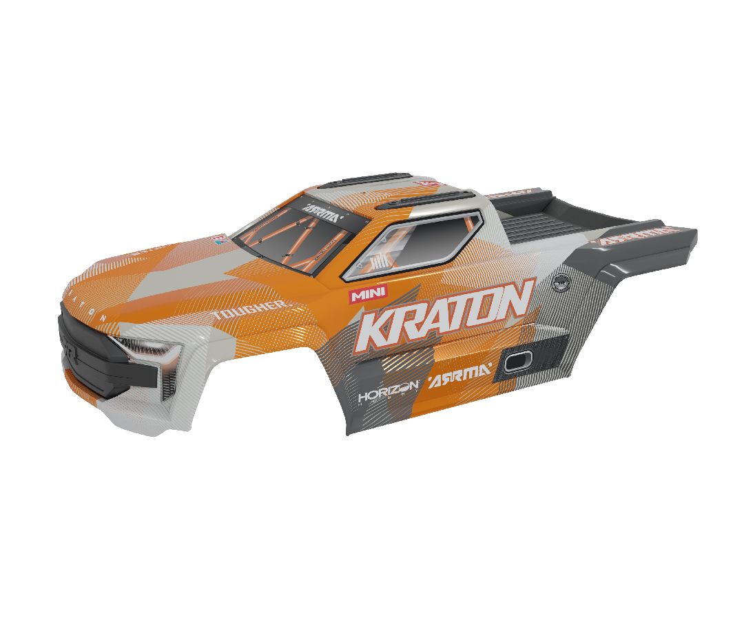 Arrma Mini KRATON Body - White/Orange