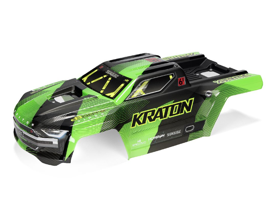 Arrma KRATON Painted Decaled Trimmed Body Set (Green/Black)