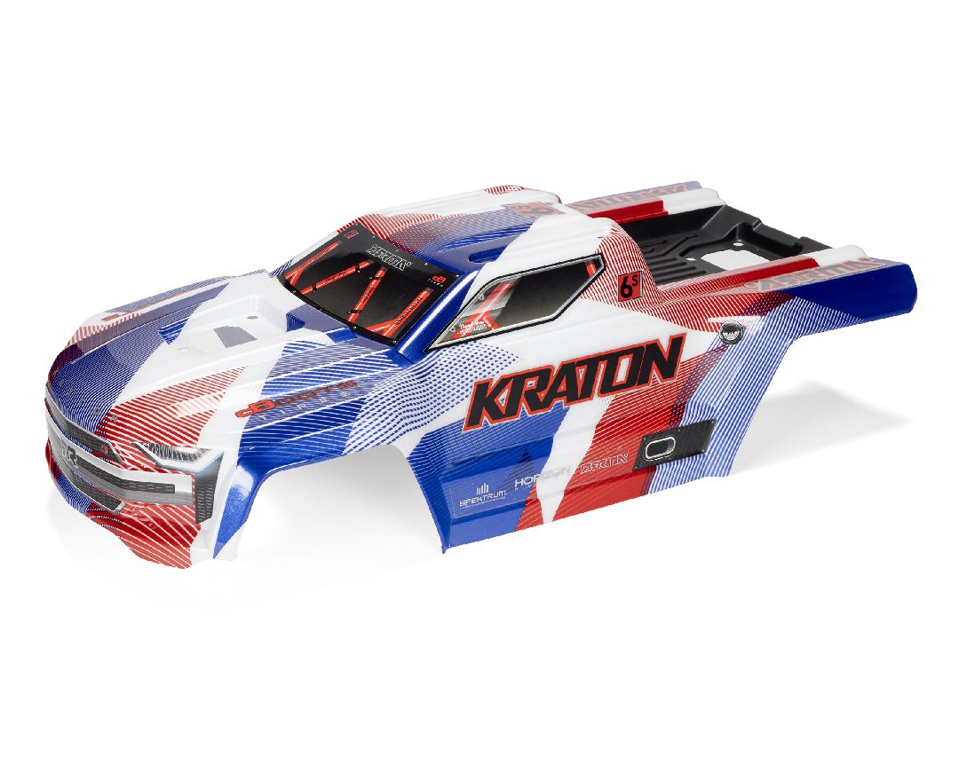 Arrma KRATON Painted Decaled Trimmed Body Set (Blue/Red)