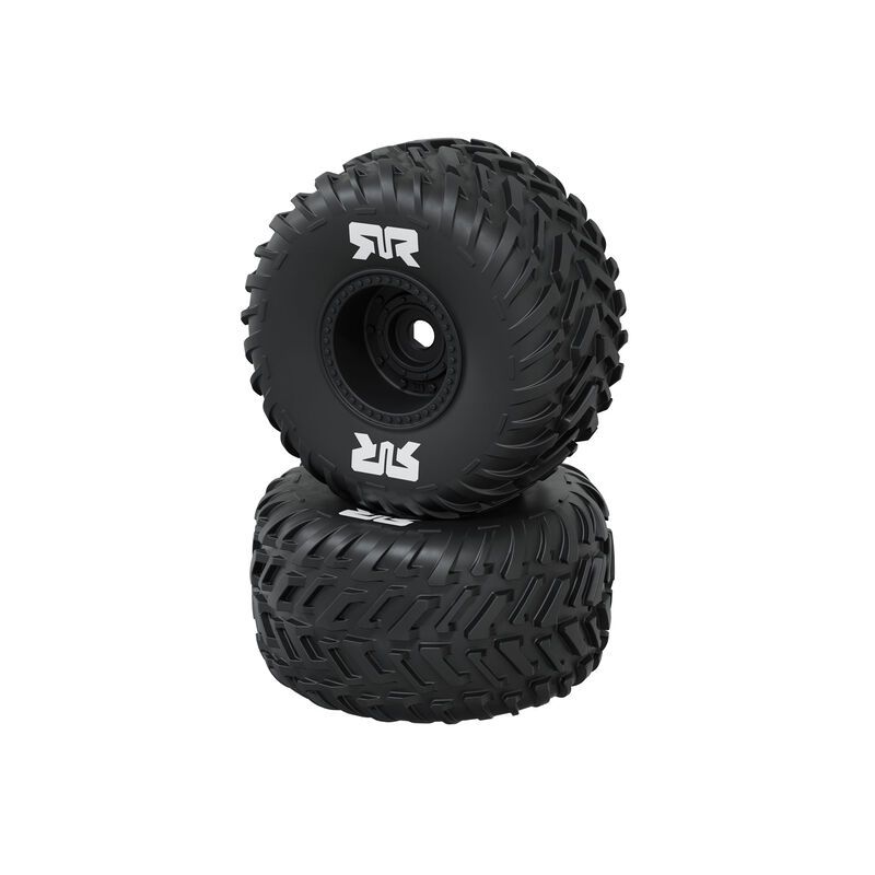 Arrma dBoots Cut Chevron MTD Tire Set Glued (2pcs) - Black