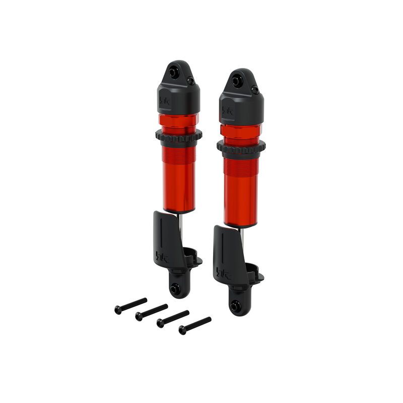 Arrma Alloy Shock Set: 15mm x 153.5mm - Red