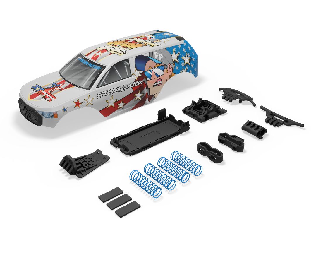 Arrma GORGON Painted Decaled Trimmed Body Set (Freedom Flyer)