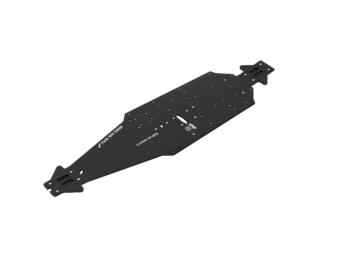 Arrma Aluminum Chassis CNC 7075 T6 XLWB - Black (1pc)