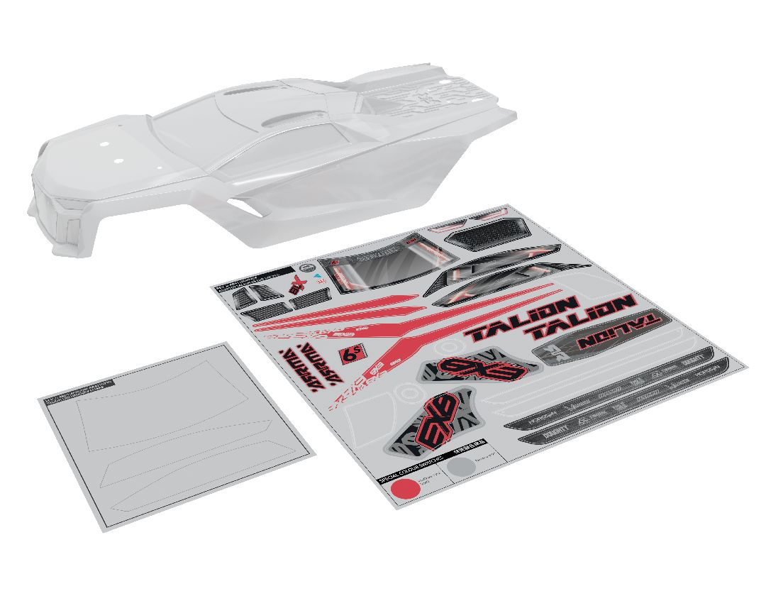 Arrma TALION 6S BLX Clead Bodyshell (Includes Decals)