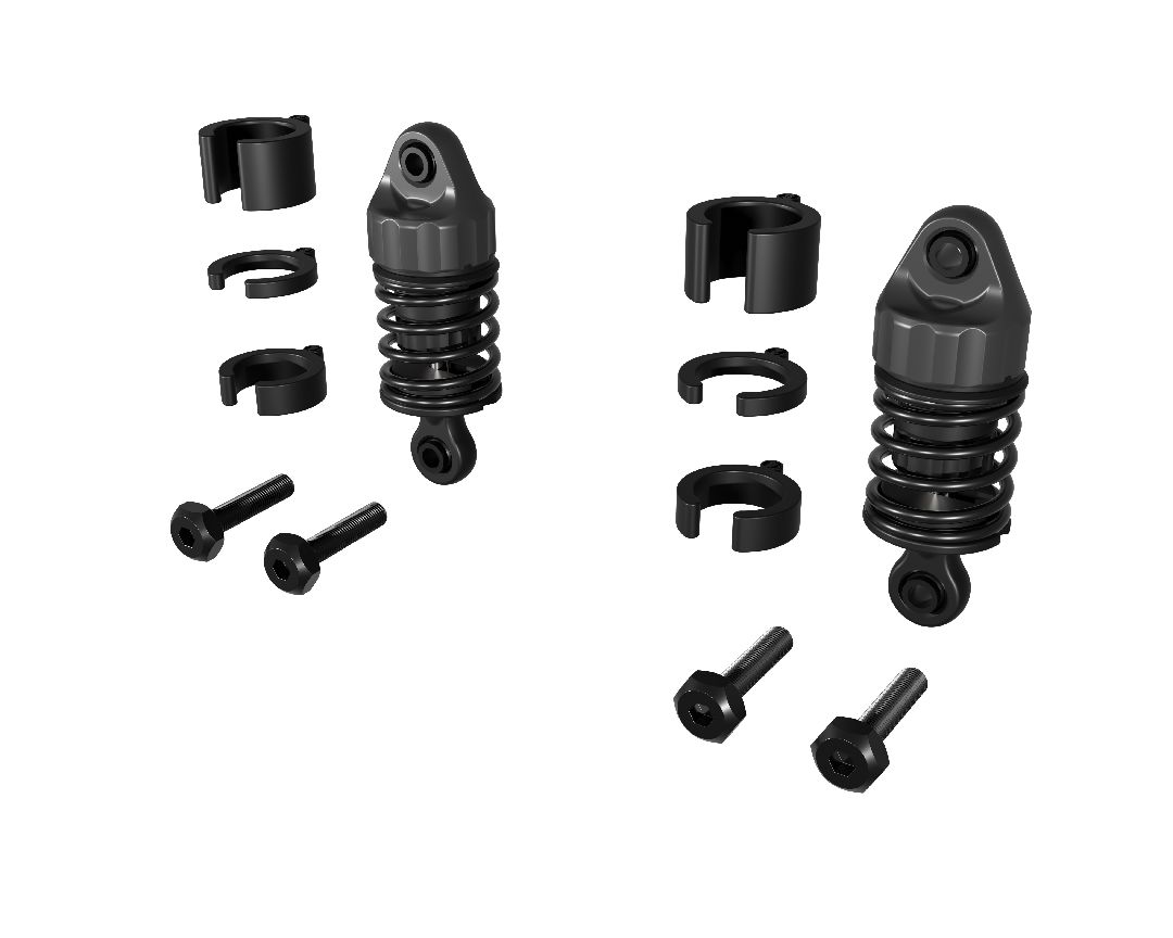 Arrma Front Shock Set 38.5mm Length, 800cSt Oil - GROM (2Pcs)