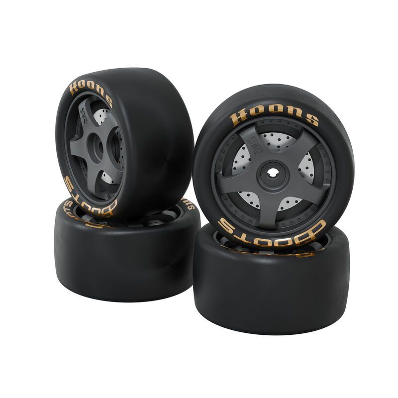 Arrma Hoons 2.9 MTD Belted Tires 14mm Hex 5-Spoke (4) - Gold
