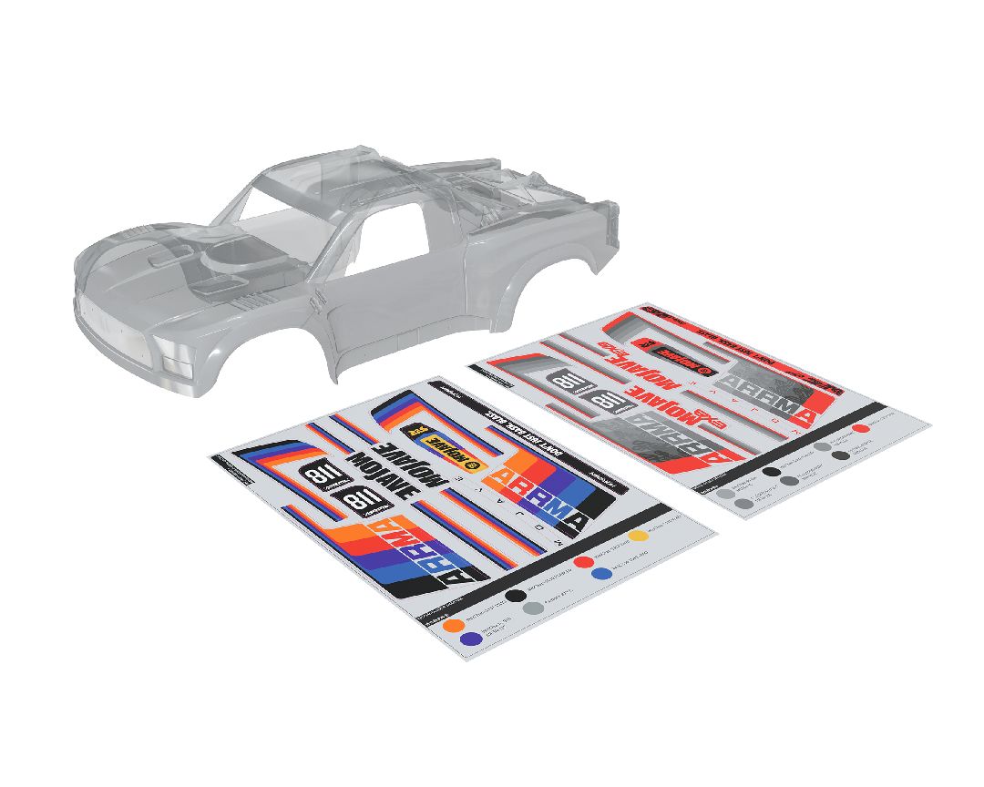 Arrma MOJAVE 6S BLX Bodyshell (Incl Decals) - Clear