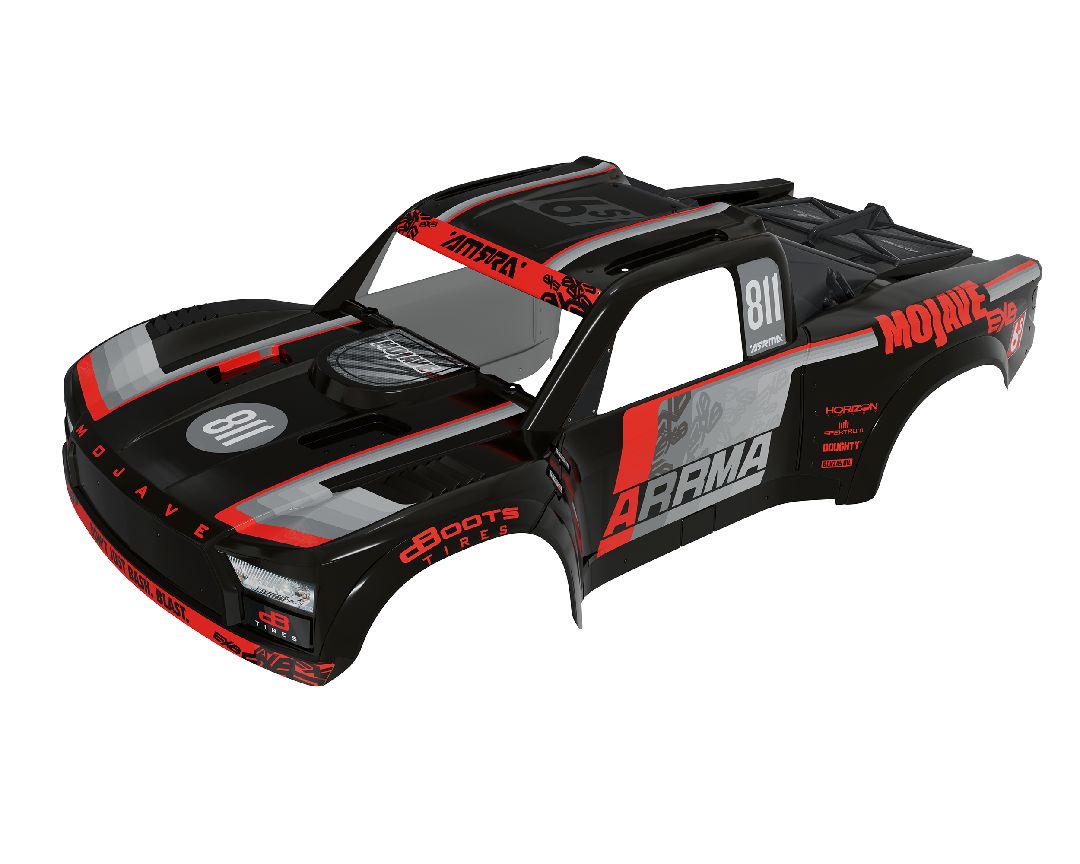 Arrma Mojave 6S EXB Painted Decalled Trimmed Body - Black