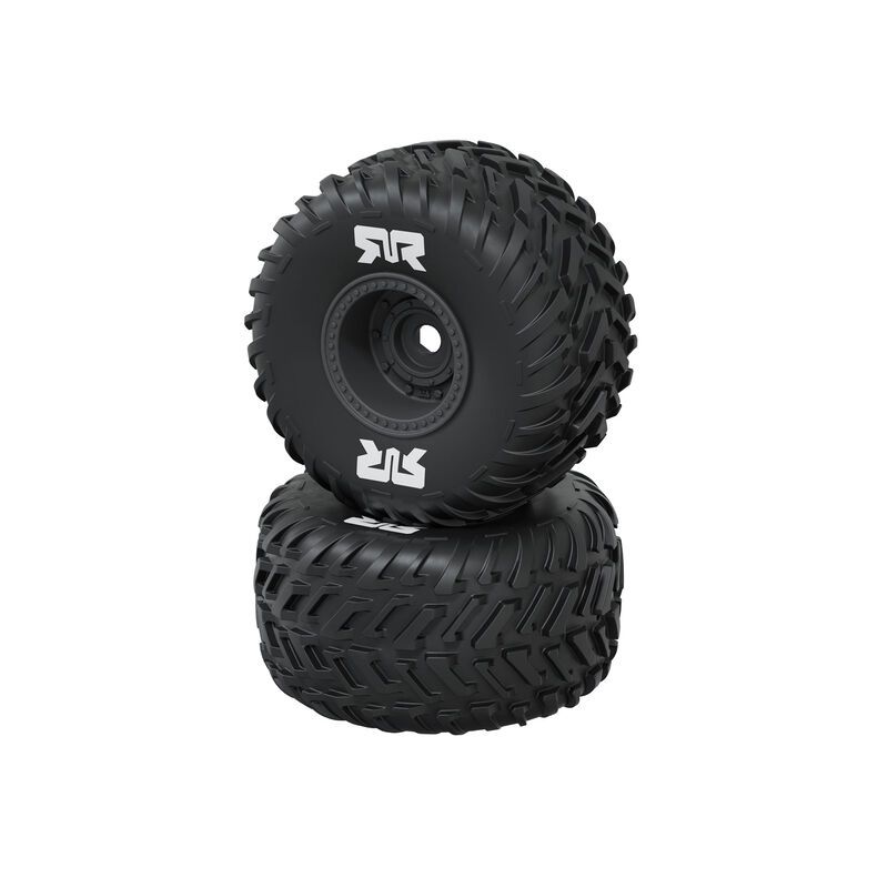 Arrma dBoots Chevron MTD Tire Set Glued 16mm (2) - Gunmetal
