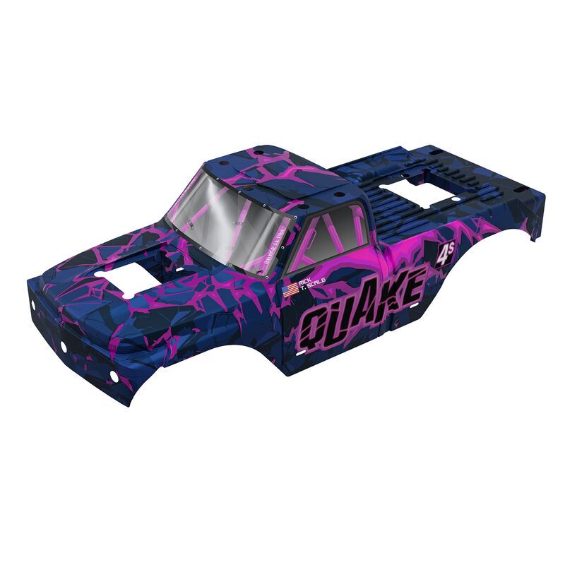 Arrma QUAKE 4S BLX Clipless Painted Decalled Body - Blue/Purple