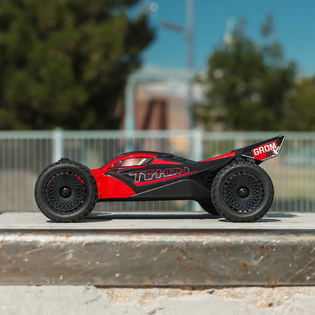 Arrma 1/14 TYPHON GROM BLX 4x4 Buggy RTR - Red