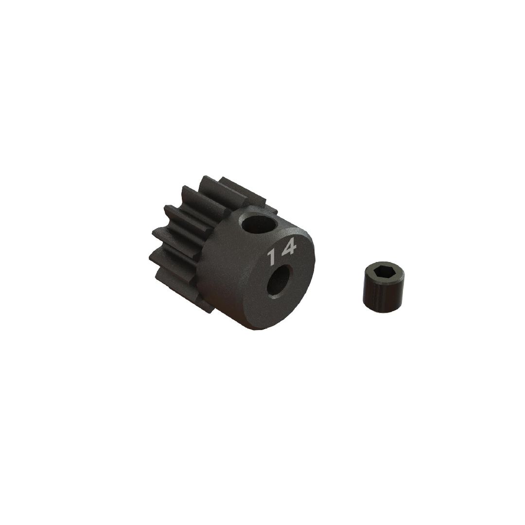 Arrma 0.8 Mod CNC Steel Pinion Gear (3.2mm Bore) (14T)