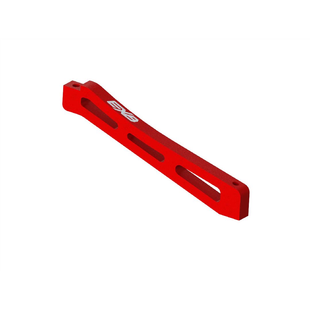 Arrma Front Center Chassis Brace Aluminum 98mm - Red