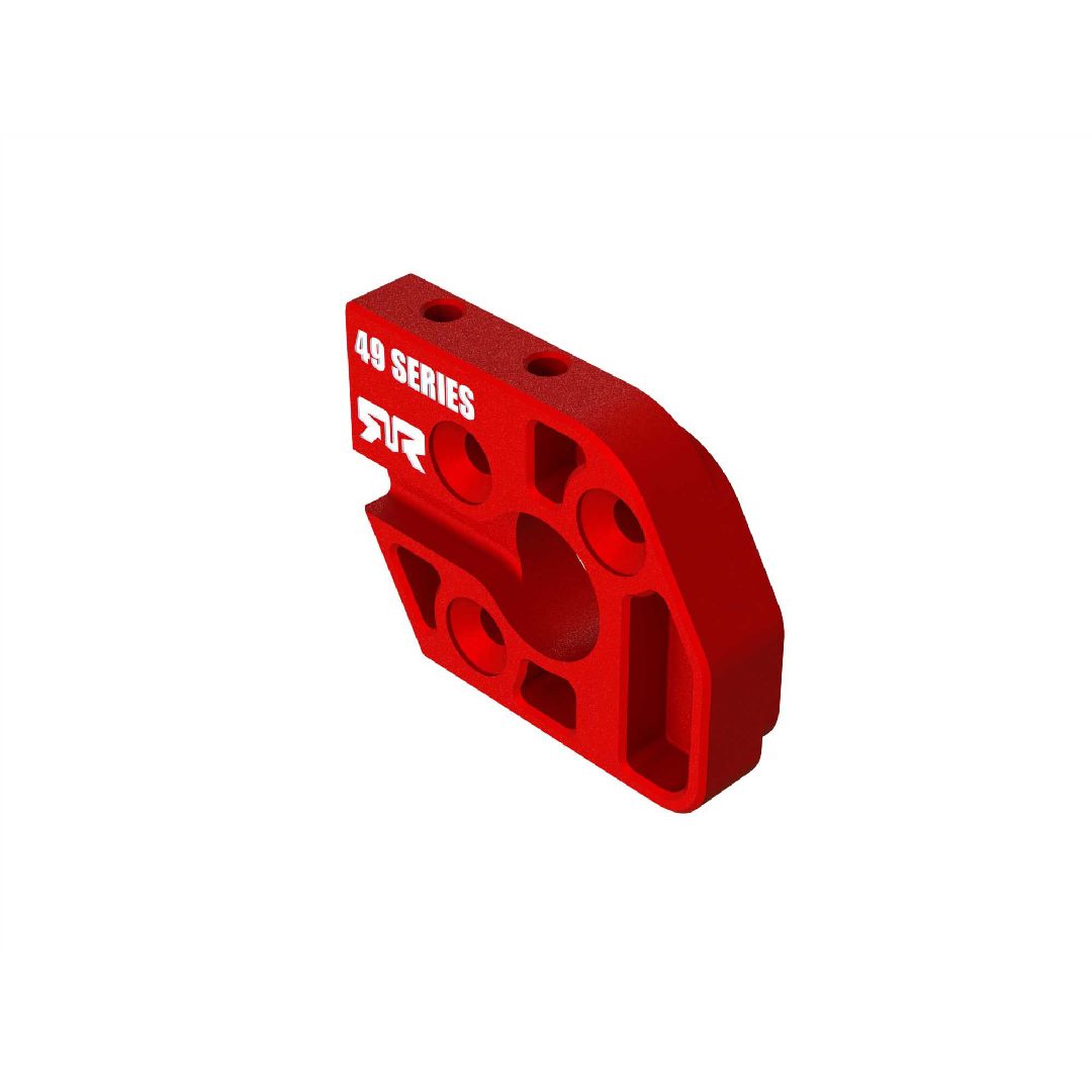 Arrma Aluminum Motor Plate 49 Series - Red