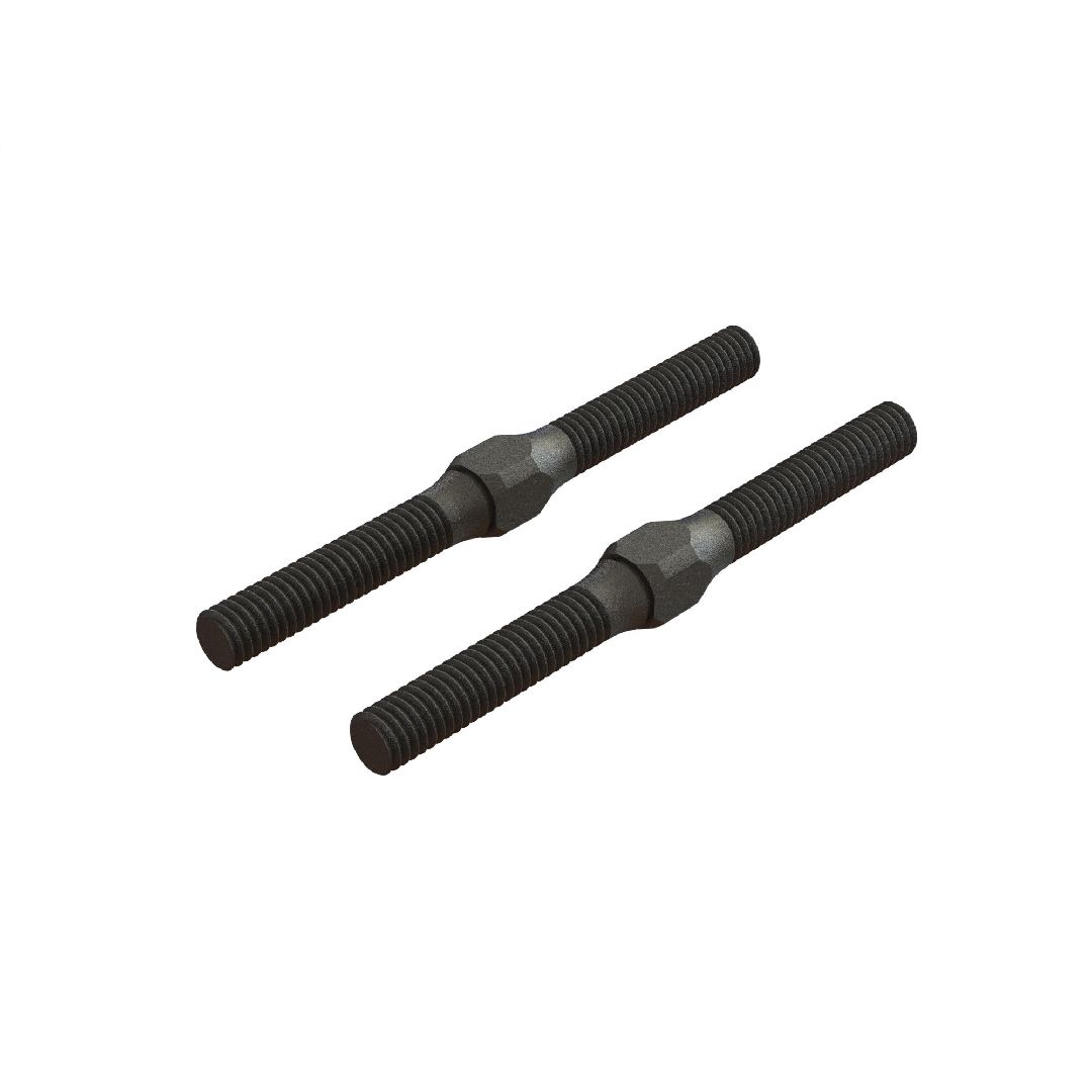 Arrma AR330542 Steel Turnbuckle M4x48mm Black (2)