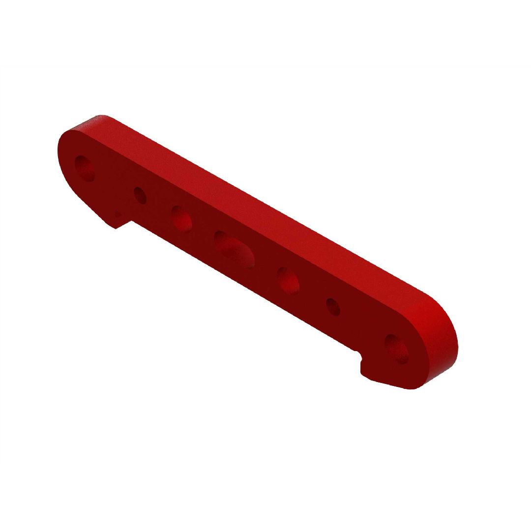 Arrma Aluminum Rear Suspension Mount - Red