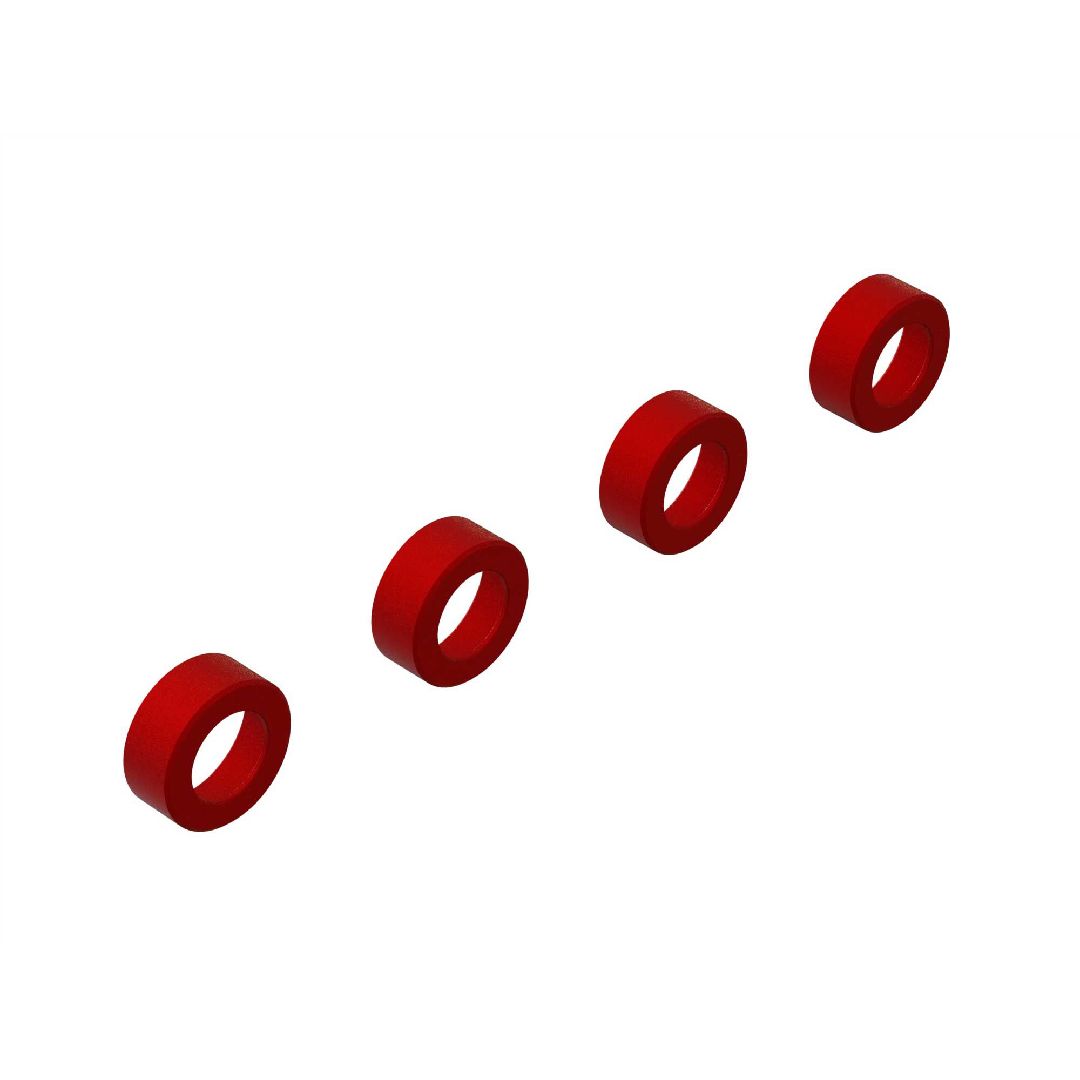 Arrma Aluminum Suspension Arm End Cap (4) - Red