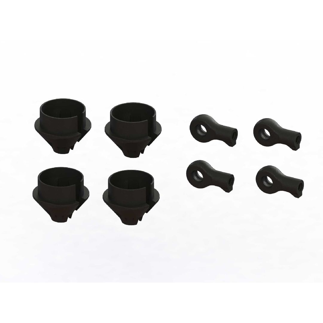 Arrma HD Shock Rod End and Spring Cup Set (4)