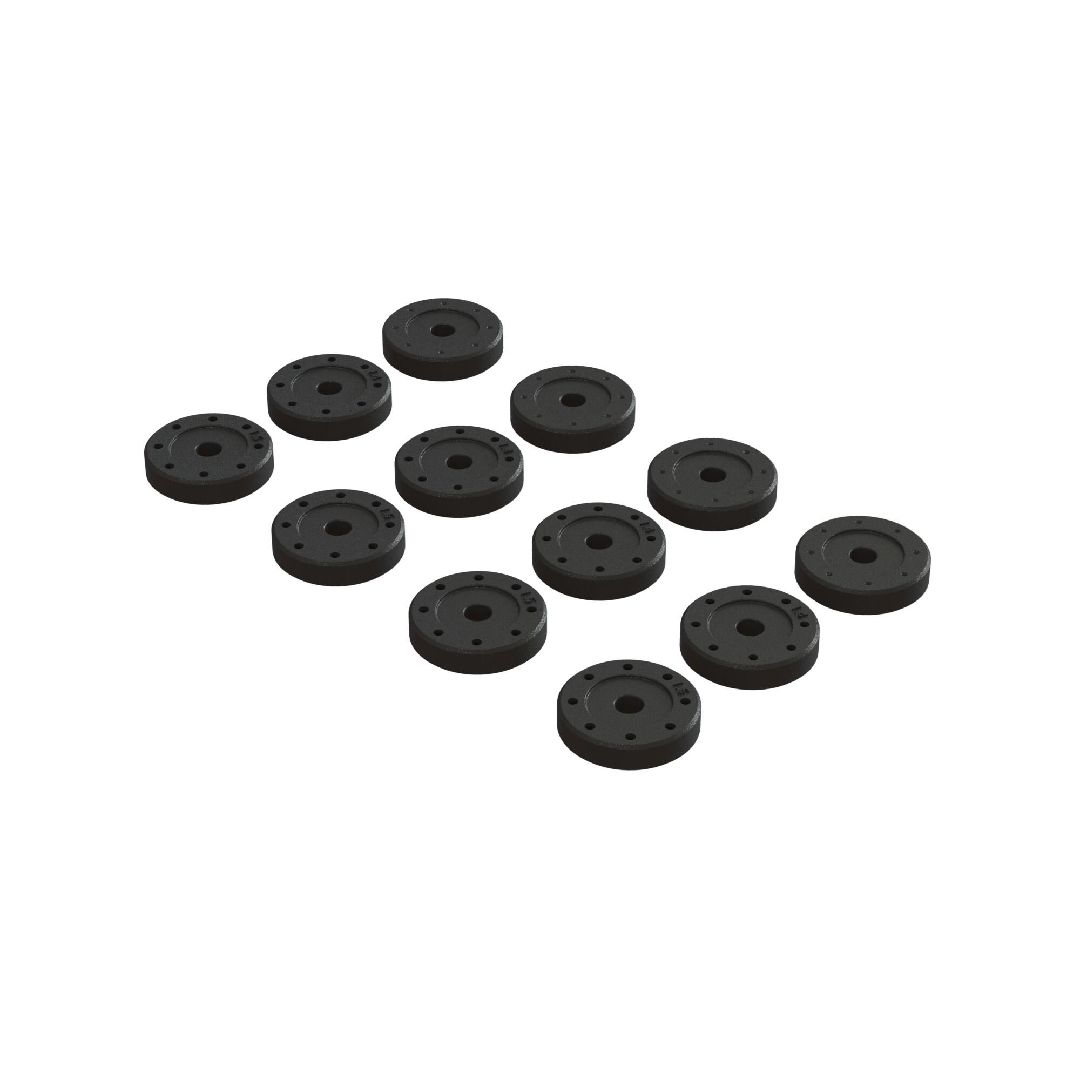 Arrma Shock Piston Set: 1.4mm (8), 1.5mm (8), Blank (4)