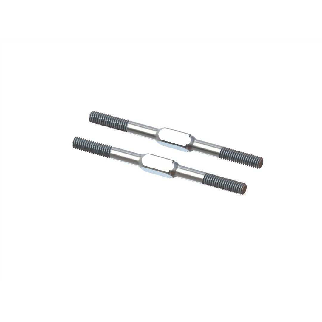 Arrma Steel Turnbuckle M4x60mm Silver (2)
