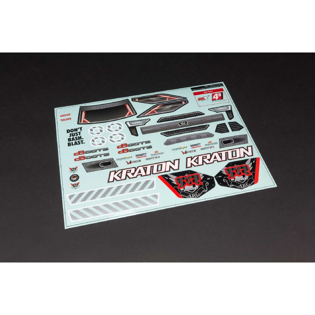 Arrma AR402213 Kraton 4x4 Body with Decals - Clear