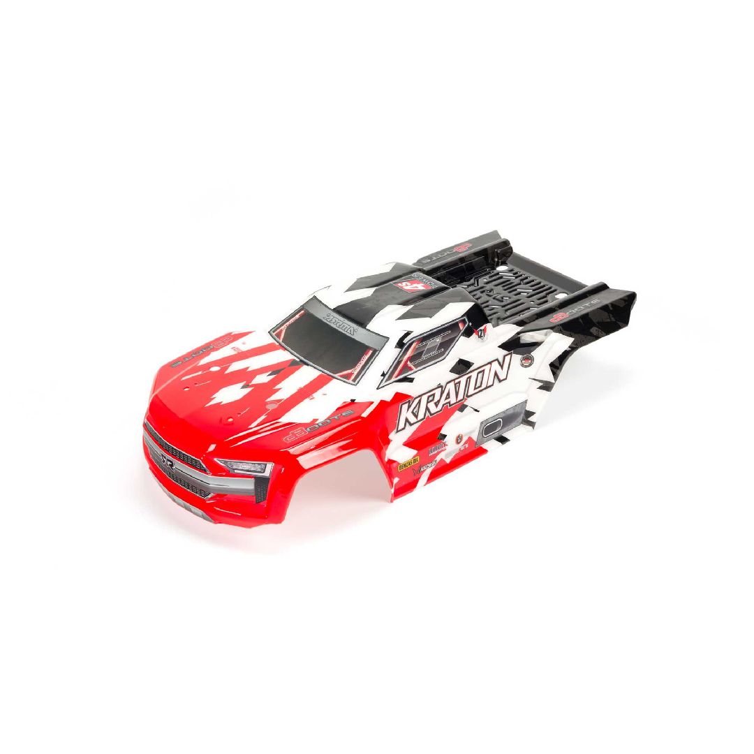 Arrma AR402215 Kraton 4x4 BLX Painted Decaled Body - Red