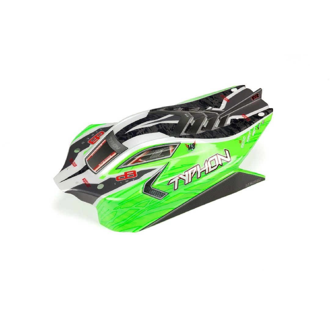 Arrma Typhon 4X4 Mega Body Painted Decal Trimmed - Green