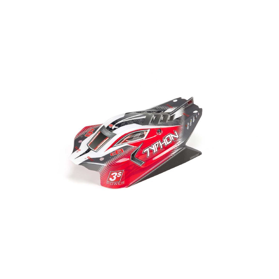 Arrma AR402274 Typhon 4x4 Blx Painted Decaled Body - Red