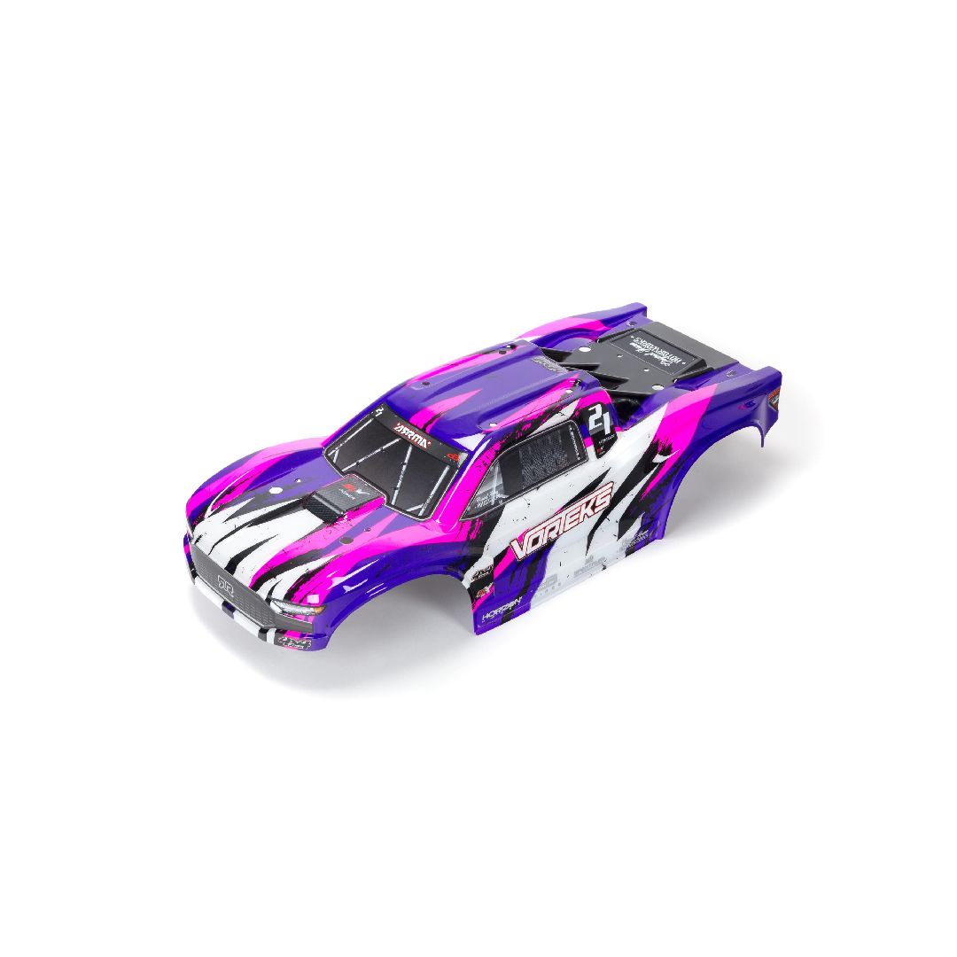 Arrma VORTEKS 4X4 BLX Pntd Dcld Trmd Bdy - Purple