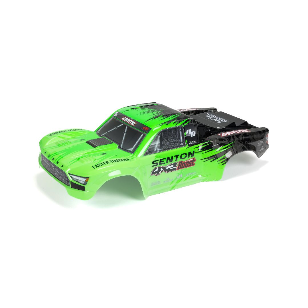 Arrma SENTON 4X2 Painted Decaled Trimmed Body - Green/Black