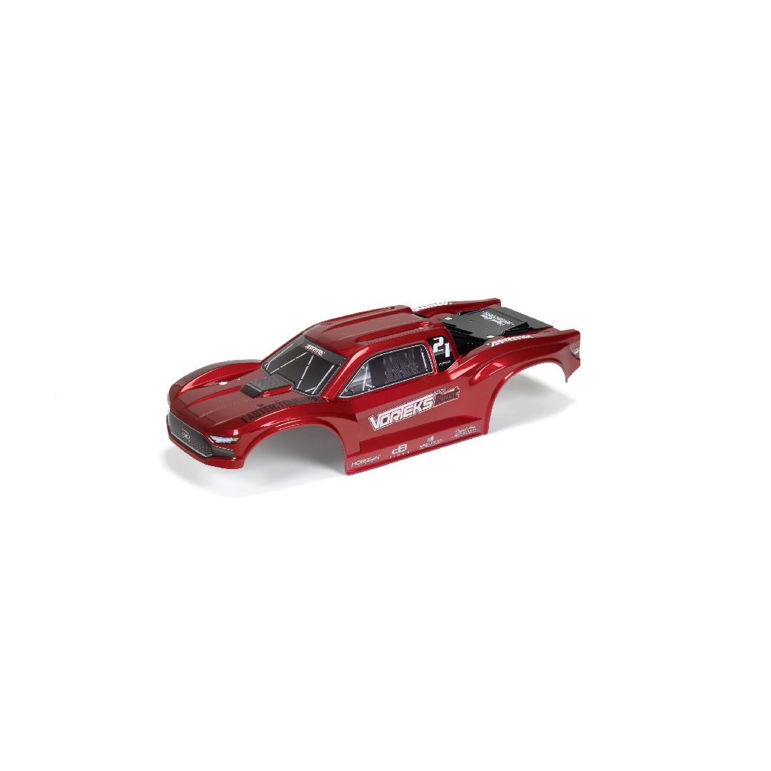 Arrma VORTEKS 4X2 Painted Decaled Trimmed Body - Red
