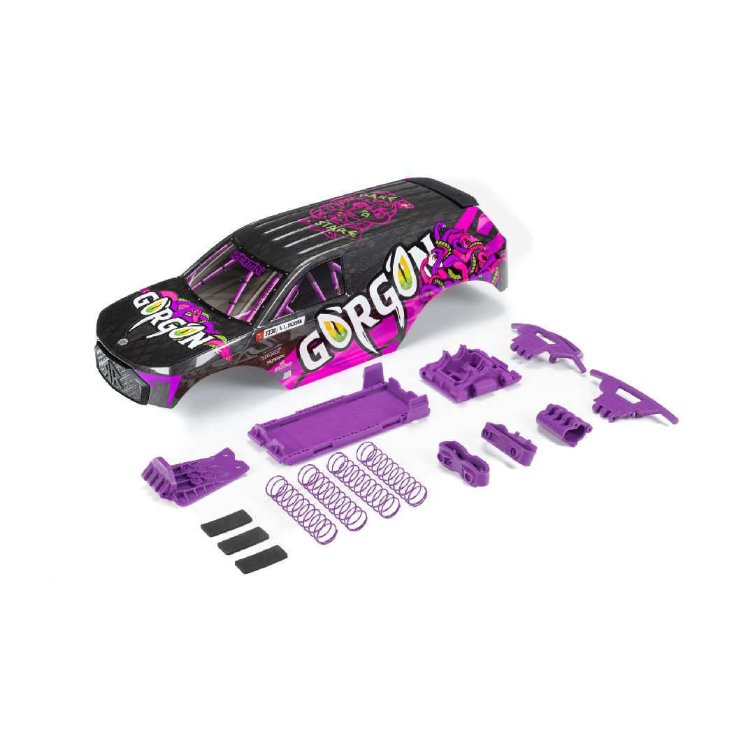 Arrma GORGON Painted Decaled Trimmed Body Set - Purple