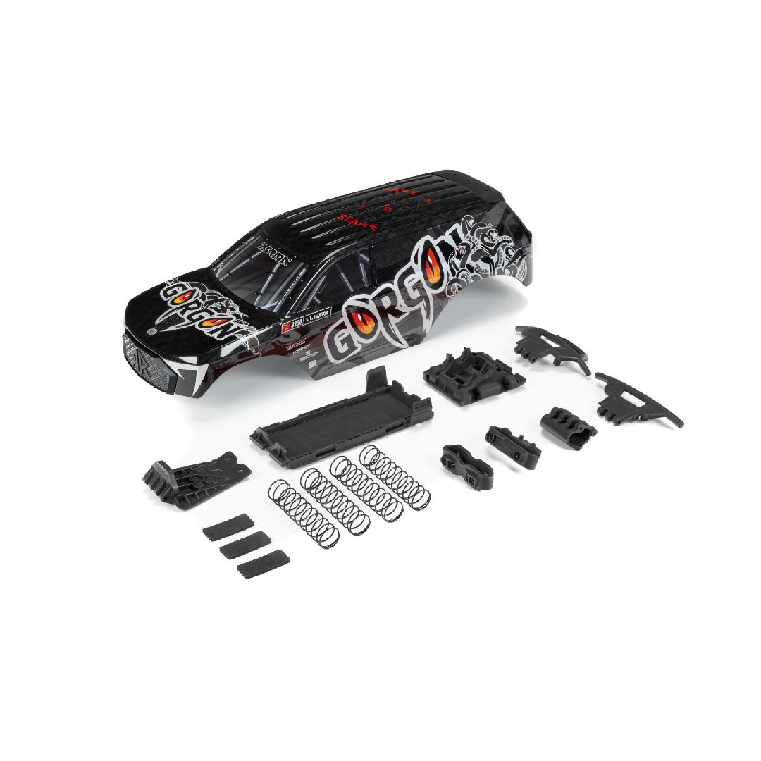 Arrma GORGON Painted Decaled Trimmed Body Set - Gunmetal