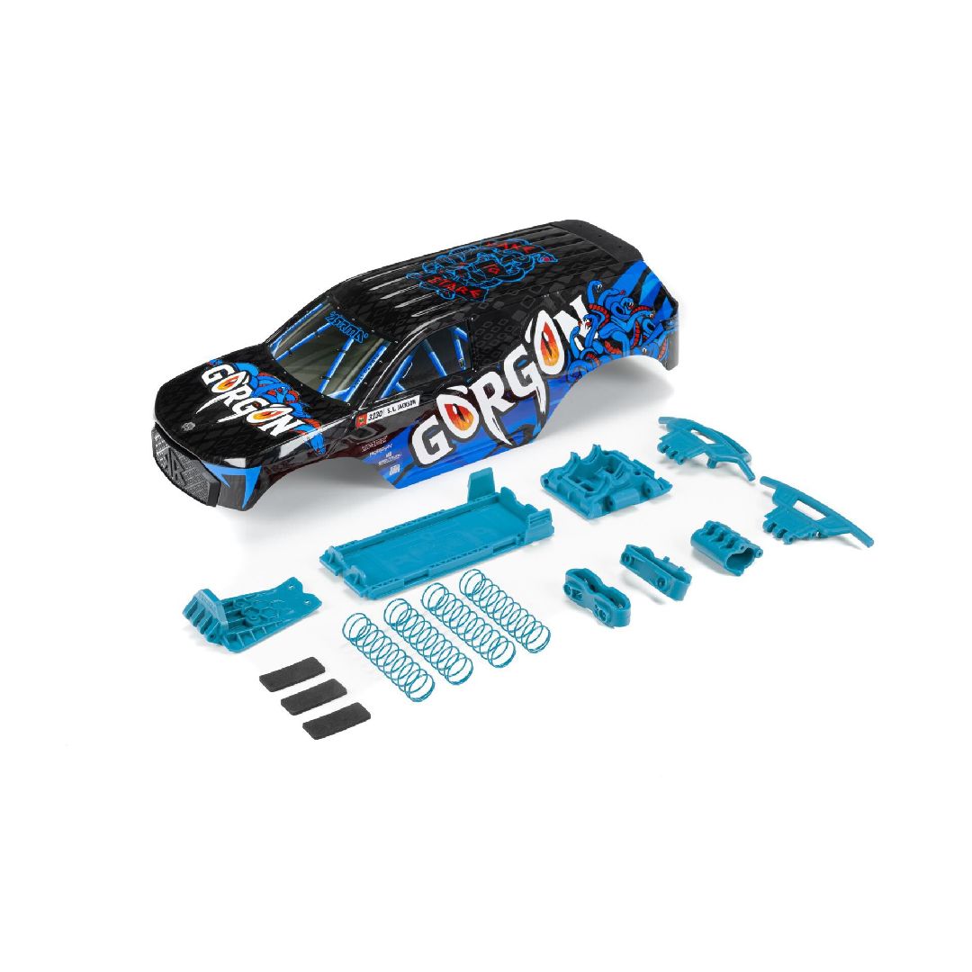 Arrma GORGON Painted Decaled Trimmed Body Set - Blue